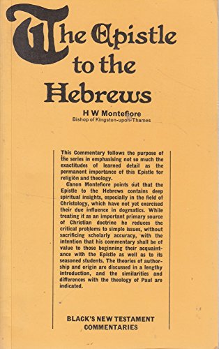 Imagen de archivo de Epistle to the Hebrews (Black's New Testament Commentaries) a la venta por WorldofBooks