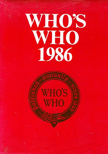 Imagen de archivo de Who's Who 1986 a la venta por WorldofBooks