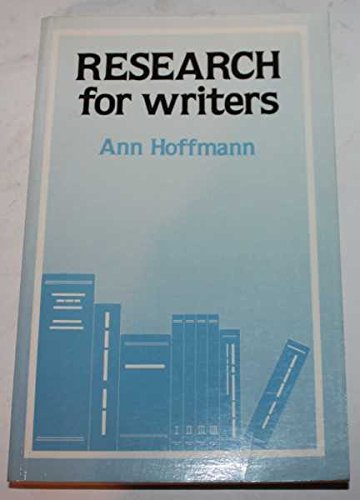 Stock image for Research for Writers (Books for Writers) for sale by AwesomeBooks