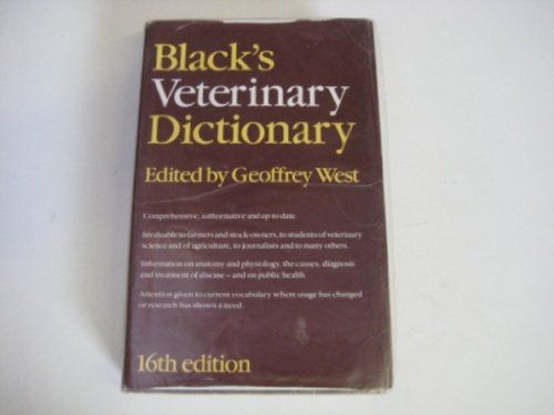 Stock image for Black's Veterinary Dictionary for sale by AwesomeBooks