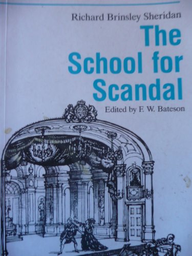 Stock image for The School for Scandal (New Mermaids) Sheridan, Richard Brinsley and Bateson, F. W. for sale by Love2Love Books