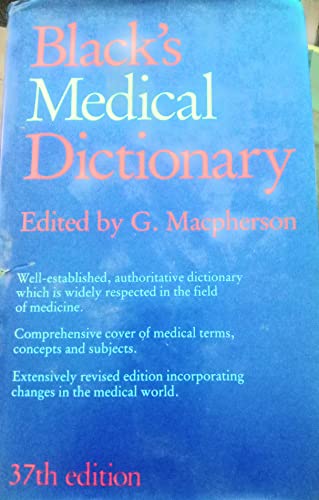 Beispielbild fr Blacks Medical Dictionary zum Verkauf von Reuseabook
