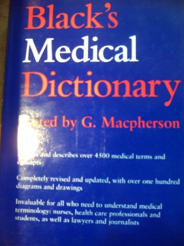 Beispielbild fr Black&#39;s Medical Dictionary zum Verkauf von AwesomeBooks