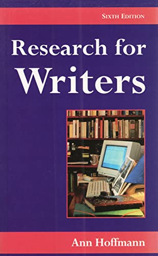 Stock image for Research for Writers (Writing Handbooks) for sale by WorldofBooks