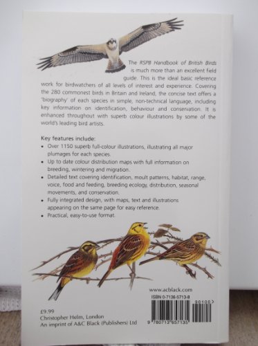 Stock image for RSPB Handbook of British Birds : (Ornithology) : for sale by Kennys Bookstore