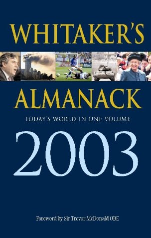 9780713664973: 135th Annual Edition. Standard Edition (Whitaker's Almanack)