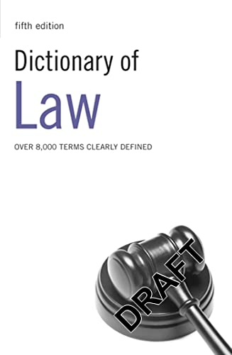 Imagen de archivo de Dictionary of Law a la venta por Better World Books