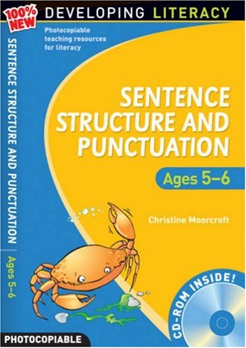 Stock image for Sentence Structure and Punctuation - Ages 5-6 (Includes CD-ROM) (100% New Developing Literacy) for sale by WorldofBooks