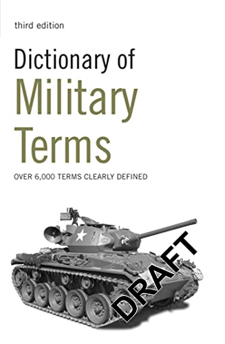 Imagen de archivo de Dictionary of Military Terms a la venta por ThriftBooks-Atlanta