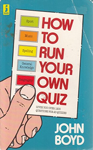 Stock image for How to Run Your Own Quiz for sale by Reuseabook