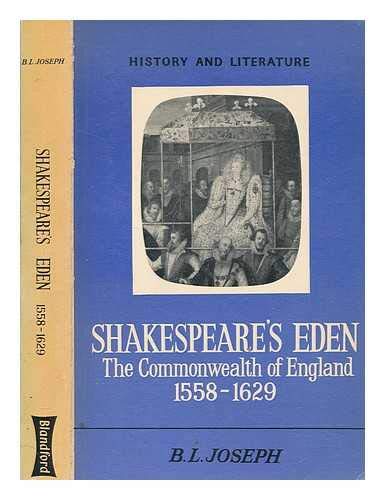 9780713736274: Shakespeare's Eden: Commonwealth of England, 1558-1629 (History & Literature S.)