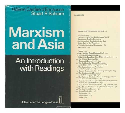 Beispielbild fr Marxism and Asia : An Introduction with Readings: [translated and Presented By] Stuart R. Schram: [translated from the French] zum Verkauf von Better World Books
