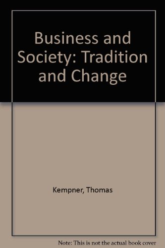 9780713907858: Business and society: Tradition and change