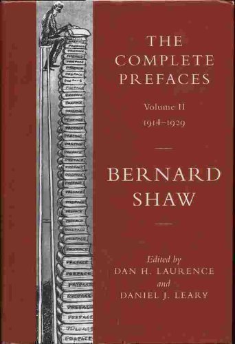 Beispielbild fr The Complete Prefaces,Volume.2: 1914-1929: v. 2 zum Verkauf von WorldofBooks