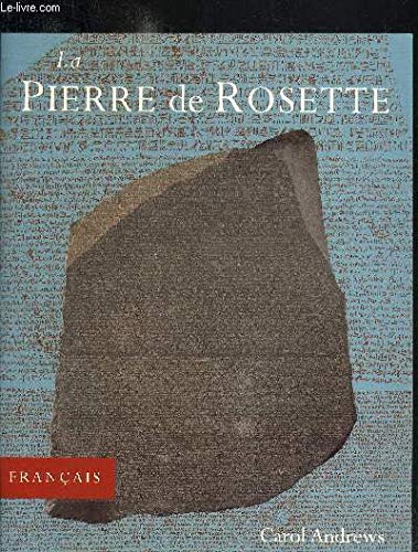 Beispielbild fr Pierre de Rosette zum Verkauf von medimops