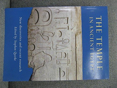 Beispielbild fr The Temple in ancient Egypt. New discoveries and recent research. zum Verkauf von Librairie Le Trait d'Union sarl.