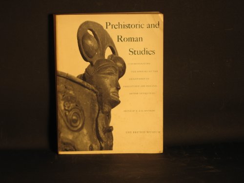 Stock image for Prehistoric and Roman Studies for sale by Midtown Scholar Bookstore