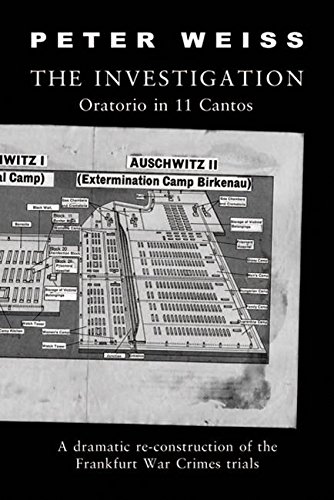 Beispielbild fr The Investigation: Oratorio in Eleven Cantos zum Verkauf von AwesomeBooks