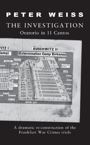 9780714503011: The Investigation: Oratorio in 11 Cantos