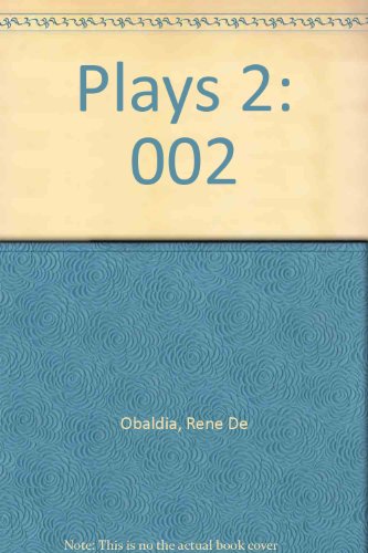Stock image for Obaldia Plays for sale by Newsboy Books