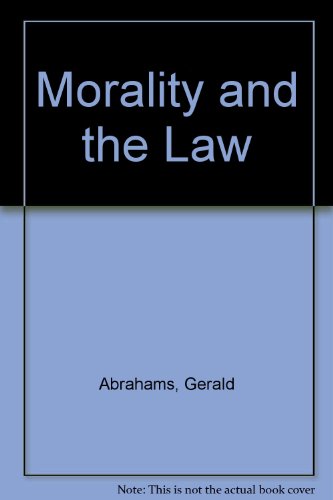 9780714506623: Morality and the Law