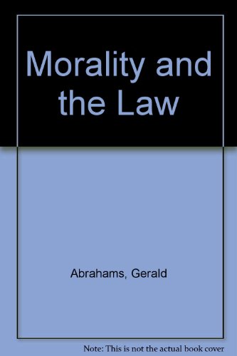 Stock image for Morality and the Law for sale by WorldofBooks