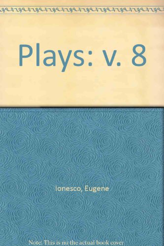 Stock image for Plays of Eugne Ionesco for sale by Better World Books Ltd