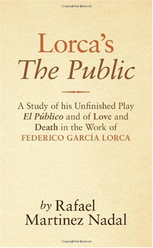 Beispielbild fr Lorca's The Public zum Verkauf von Firefly Bookstore