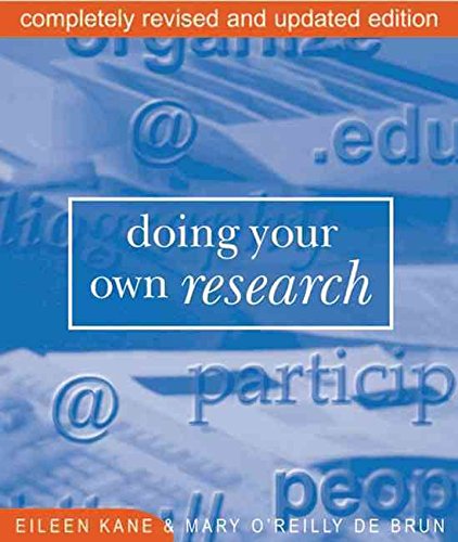 Imagen de archivo de Doing Your Own Research a la venta por Better World Books