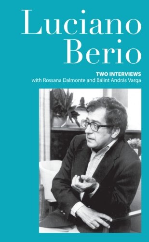 9780714528984: Luciano Berio: Two Interviews