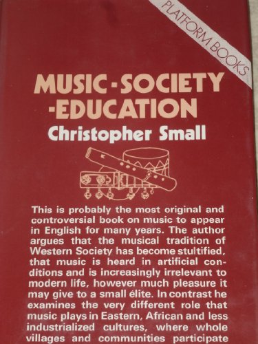 Beispielbild fr Music, Society, Education zum Verkauf von Anybook.com