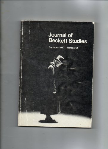 Imagen de archivo de Journal of Beckett Studies : Summer 1977 (No 2) a la venta por sharmanart