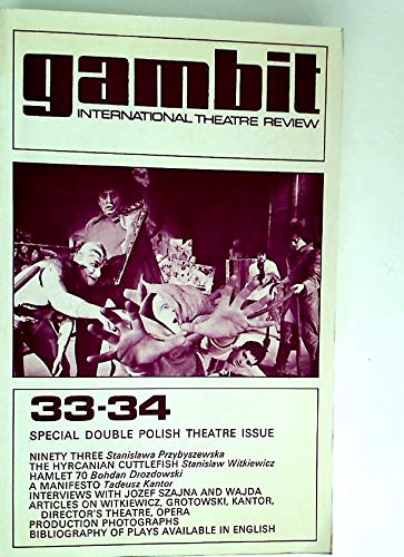 Beispielbild fr GAMBIT International Theatre Review Volume 9 Number 33-34 Special Double Polish Theatre Issue zum Verkauf von marvin granlund
