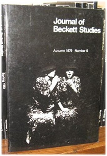 Beispielbild fr Journal of Beckett Studies; Autumn 1979, Number 5 zum Verkauf von sharmanart