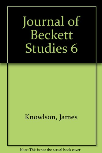 Imagen de archivo de Journal of Beckett Studies 6 a la venta por sharmanart