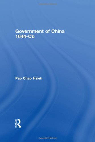 9780714610269: Government of China (1644-1911)