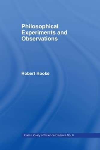9780714611150: Philosophical Experiments and Observations