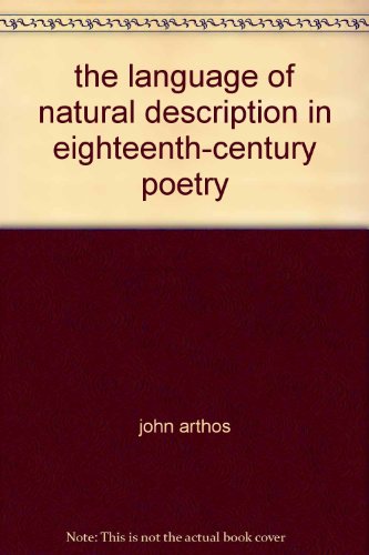 9780714620497: Language of Natural Description in Eighteenth Century Poetry