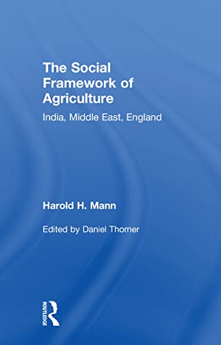 Beispielbild fr Social Framework of Agriculture zum Verkauf von PsychoBabel & Skoob Books