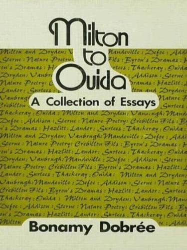 Imagen de archivo de MILTON TO OUIDA a la venta por Neil Shillington: Bookdealer/Booksearch