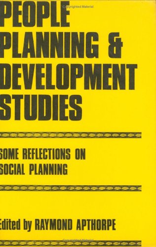 Imagen de archivo de People, Planning and Development Studies: Some Reflections on Social Planning, Papers Presented at The. a la venta por Buchpark