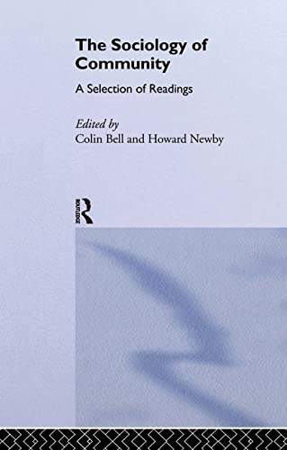 Beispielbild fr Sociology of Community : A Collection of Readings zum Verkauf von Better World Books