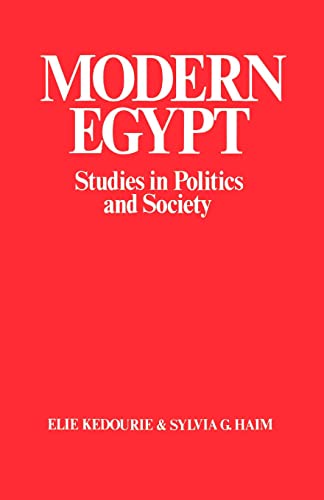 9780714631684: Modern Egypt: Studies in Politics and Society