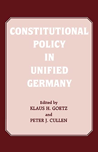 Imagen de archivo de Constitutional Policy in Unified Germany a la venta por Chiron Media