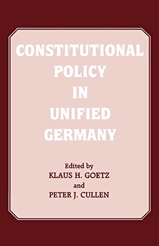 Stock image for Constitutional Policy in Unified Germany for sale by Chiron Media