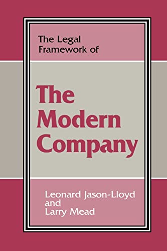 Beispielbild fr The Legal Framework of the Modern Company zum Verkauf von Blackwell's