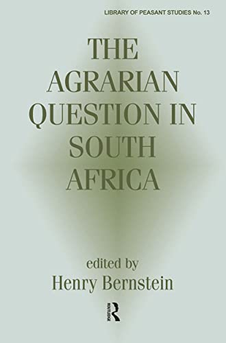 Beispielbild fr The Agrarian Question in South Africa zum Verkauf von Revaluation Books