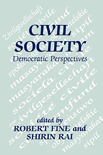 Beispielbild fr Civil Society : Democratic Perspectives zum Verkauf von Blackwell's