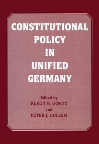 Stock image for Constitutional Policy in Unified Germany for sale by Reuseabook