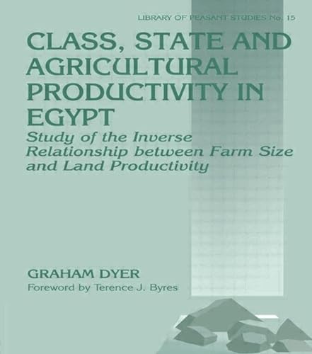 Stock image for Class, State and Agricultural Productivity in Egypt: A Study of the Inverse Relationship Between Farm Size and Land Productivity for sale by Revaluation Books